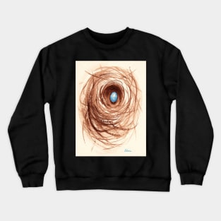 Nesting - original watercolor painting Crewneck Sweatshirt